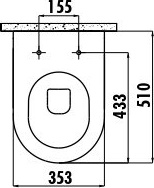 FE322-11CB00E-0000 FREE Унитаз подвесной безободковый Creavit Free - Вид №14
