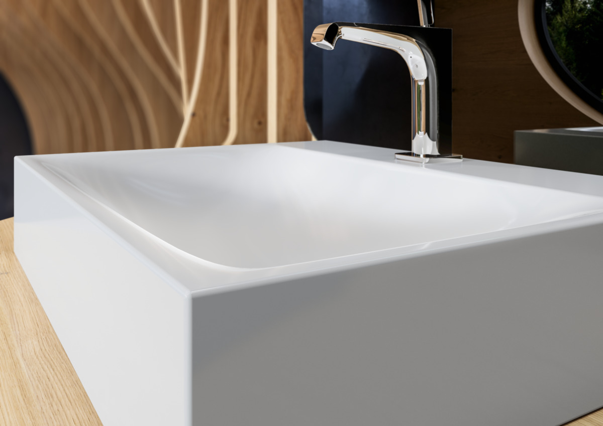 Умывальник KALDEWEI Сталь эмалированная 3042 258 альпийский белый матовый 30423083258  - Вид №2