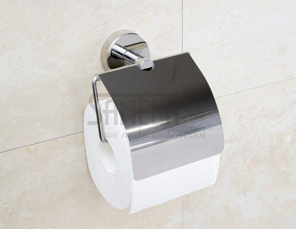 95090 Нержавеющий держатель туалетной бумаги, глянцевая поверхность SANELA  - Вид №1