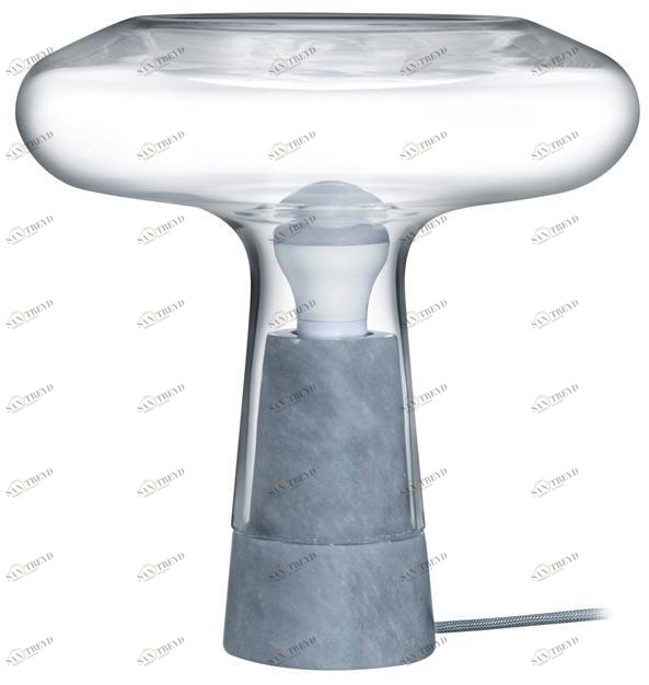 NUDE Хрустальная настольная лампа на бетонном основании Orion sun-id-1443613