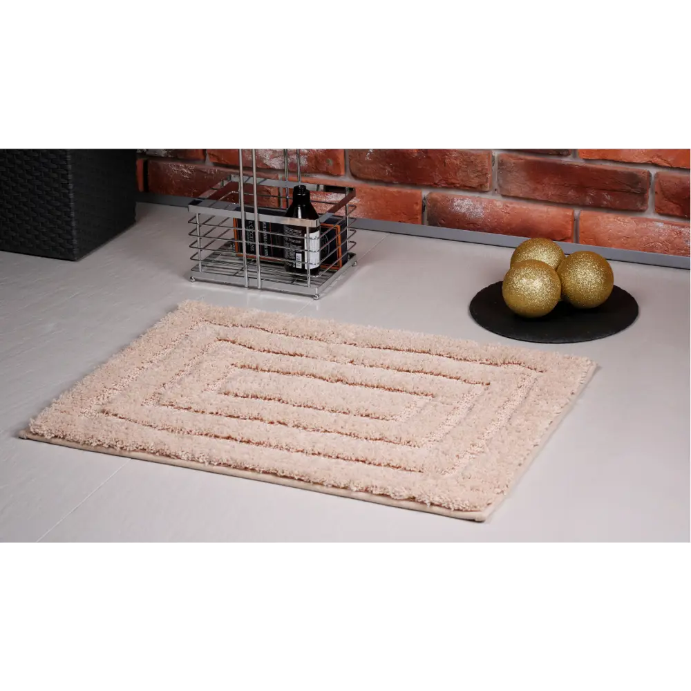 Коврик для ванной комнаты Grampus 45х65 см цвет бежевый STLM-2078403 - Вид №4