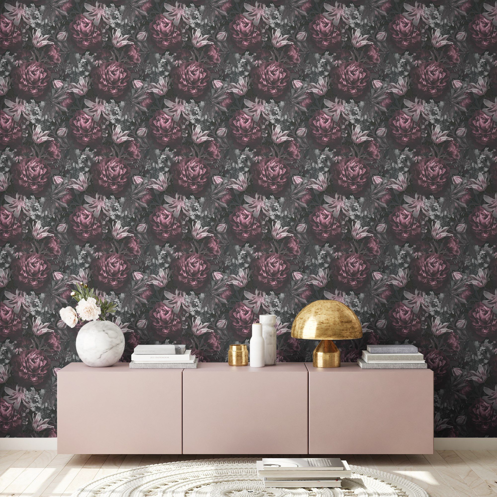 Атласные обои с цветочными узорами Architects Paper Pint Walls ARCH-00089008 - Вид №7