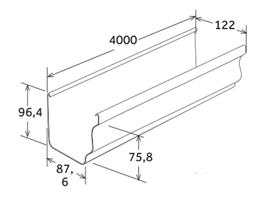 Лучшая модель ПВХ желоба First Corporation First Plast ARCH-00043163 - Вид №2