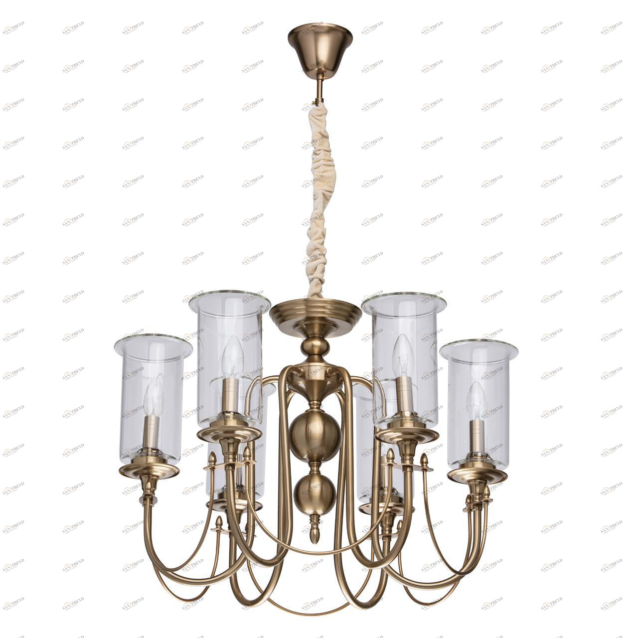 Подвесная люстра MW-Light Аманда 8 481012606 MW-LIGHT ДИЗАЙНЕРСКИЕ, АМАНДА 186704 Латунь 