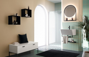 Напольный умывальник с ящиками