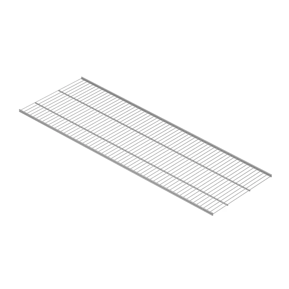 89370215 Прямая полка Larvij 120.6x1x40.6 см сталь цвет алюминий STLM-1094870 