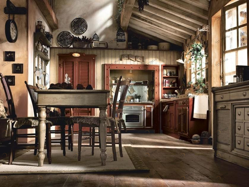 Marchi Cucine Модульная кухня из массива дерева Incontrada sun-id-1401115