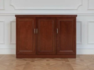 Arrediorg.it® Низкий офисный ящик для хранения из древесного волокна с распашными дверцами Prestige E827-3b