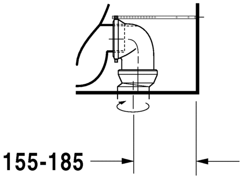 21180900002 Компакт унитаз с бачком Белый Duravit D-Code Германия - Вид №9