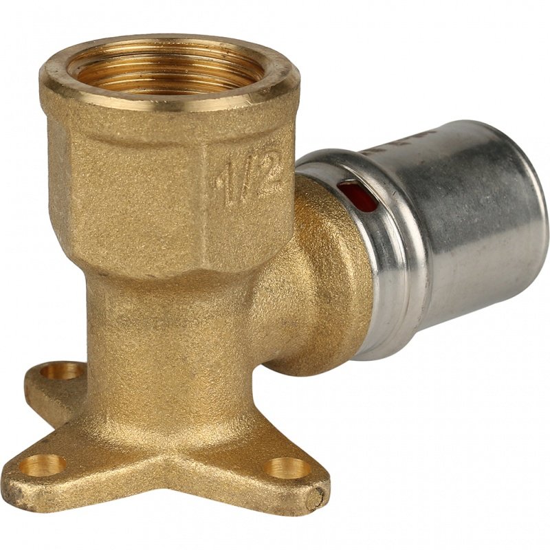 Угол с креплением на стену пресс STOUT 20х1/2" короткий SFP0018001220 - Вид №2