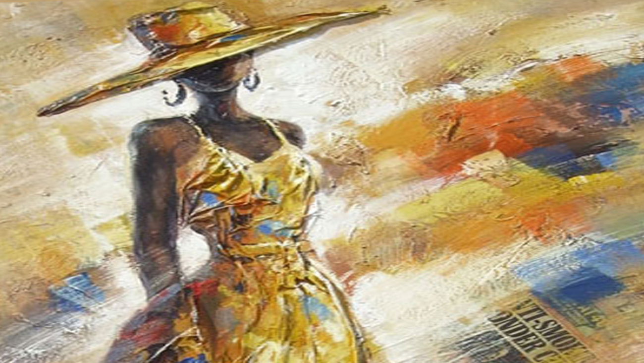 Картина на холсте 140х70 см "Мода" EVENHOME КАРТИНЫ МАСЛОМ 129727 Желтый  - Вид №2