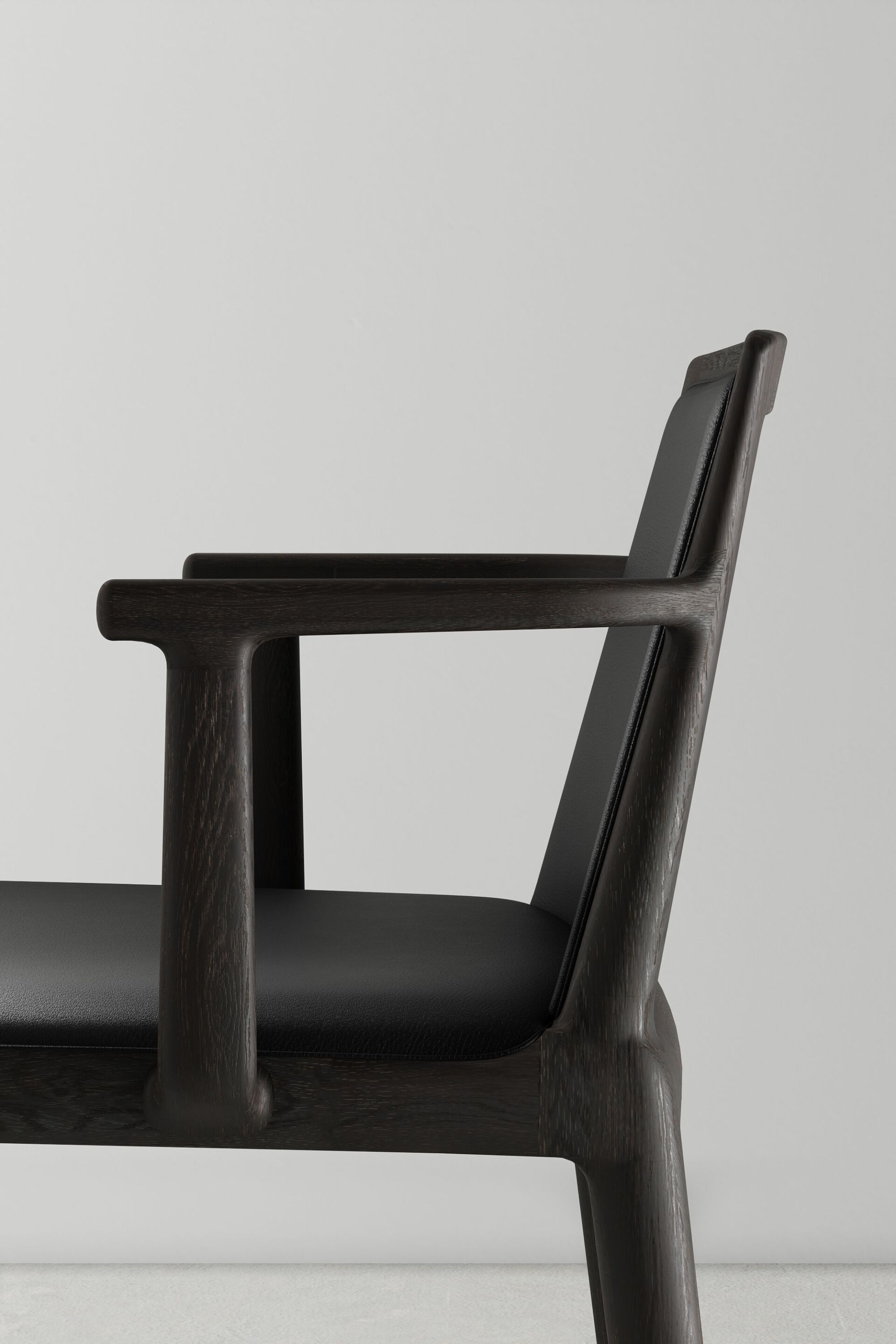 Кожаный стул с подлокотниками District Eight Nôm ARCH-00115997 - Вид №4