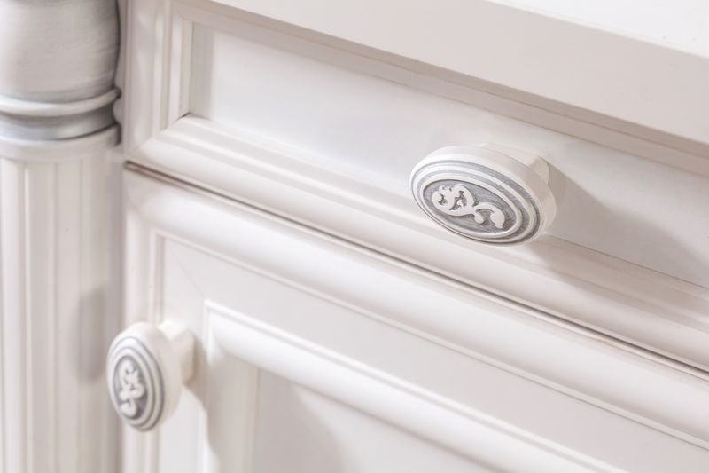 Письменный стол белый с ящиками и дверцей 117 см Romantic CILEK ROMANTIC 00-3832446 Белый Santreyd - Вид №3