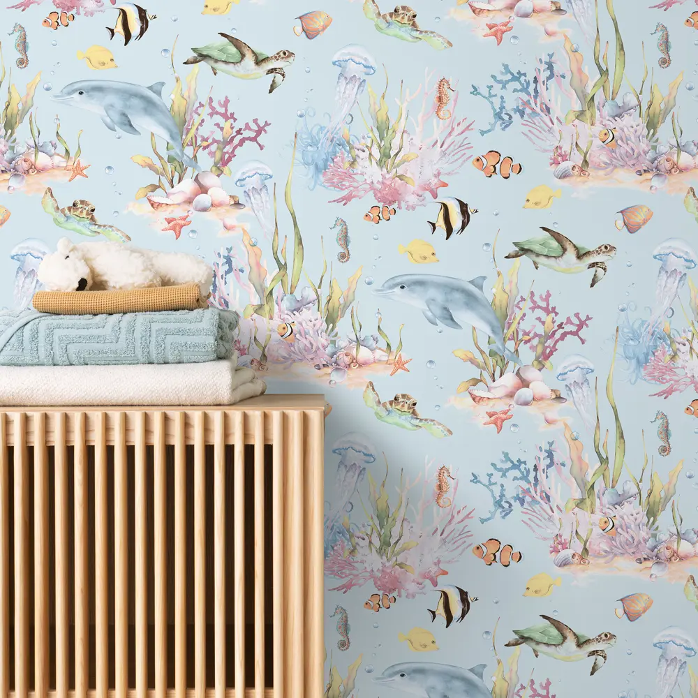 Обои флизелиновые Wall Up Dream Океан голубые 1.06 м 654226 DREAMLAND STLM-2147201 - Вид №3