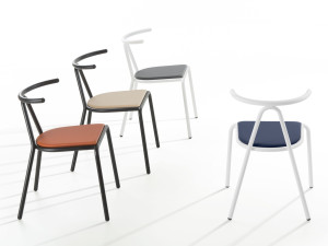 Штабелируемый стул с мягким сиденьем