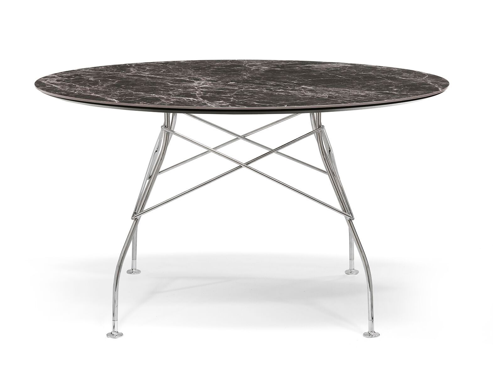 Круглый обеденный стол из керамогранита Kartell GLOSSY ARCH-00051866 - Вид №60