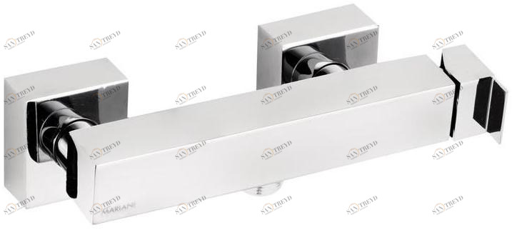 Rubinetterie Mariani Смеситель для душа с одной ручкой на 2 отверстия Polar 252-pa