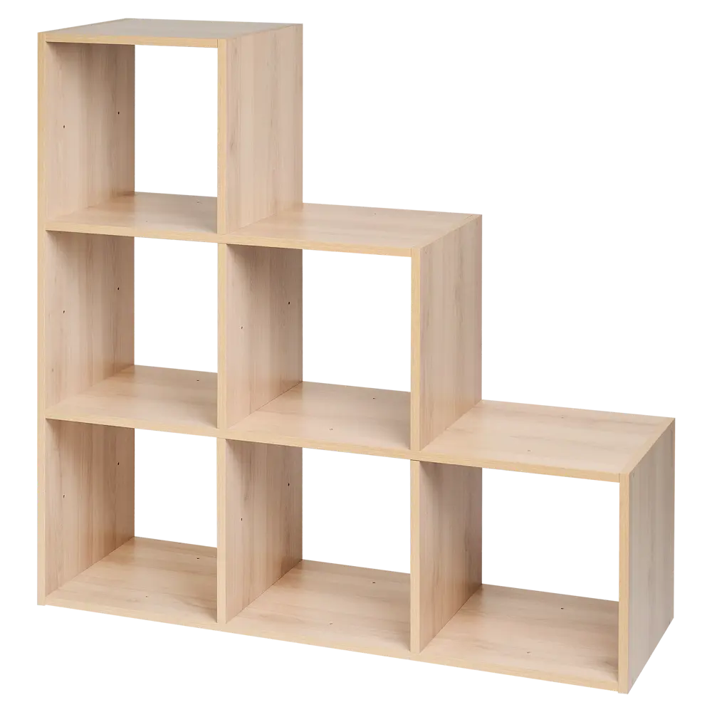 Стеллаж KONSENSA Руан 6 секций 104x104x31.7 см ЛДСП цвет дуб комано STLM-2198969 - Вид №6