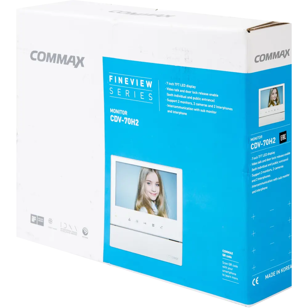 Видеодомофон Commax CDV-70H2 7" цвет белый STLM-2186114 - Вид №4