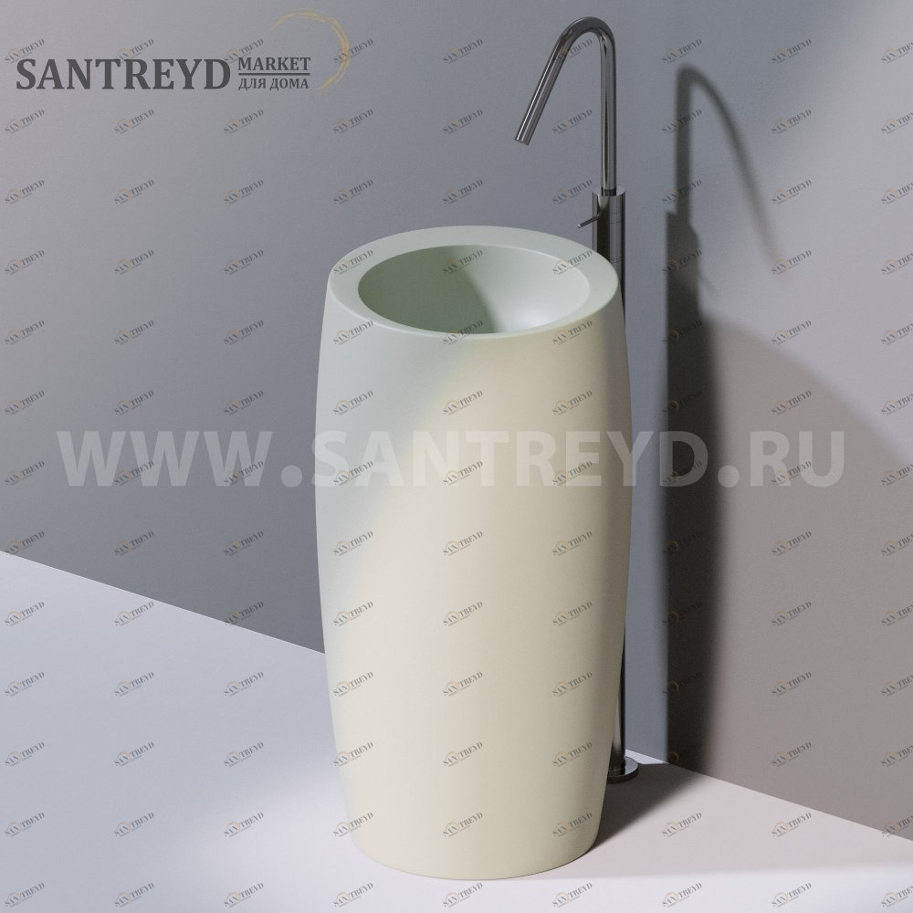 L100T0R0VT.130 Напольная раковина стоящая круглая A. e T. Italia SPOT AeT ITALIA TOTEM