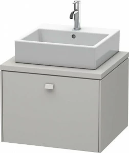 BR511000707 Тумбочка для консоли Brioso #BR5110 620 x 550 мм Бетонно-серый матовый декор