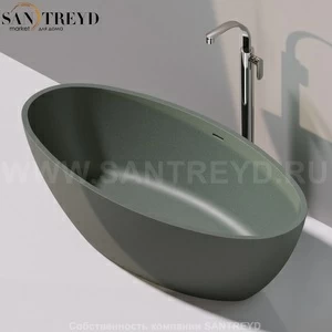 Flaminia APP Ванна свободностоящая 165 см серая AP165V.7037