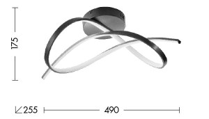 Алюминиевый светодиодный потолочный светильник