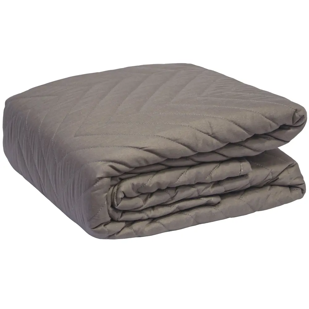 INSPIRE Покрывало Nicolosi серо-коричневое 240x200 см из микрофибры 89334496 STLM-1530360