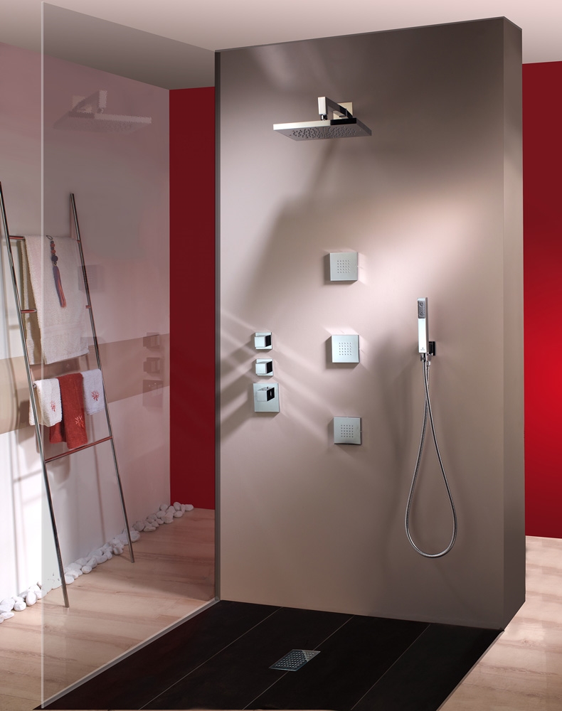 H60715G Потолочный & настенный душ Cube 260x 260 mm BOSSINI  - Вид №3