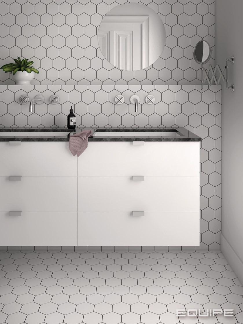 EQUIPE CERAMICAS Белая настенная / напольная плитка для дома sun-id-1476744 - Вид №9