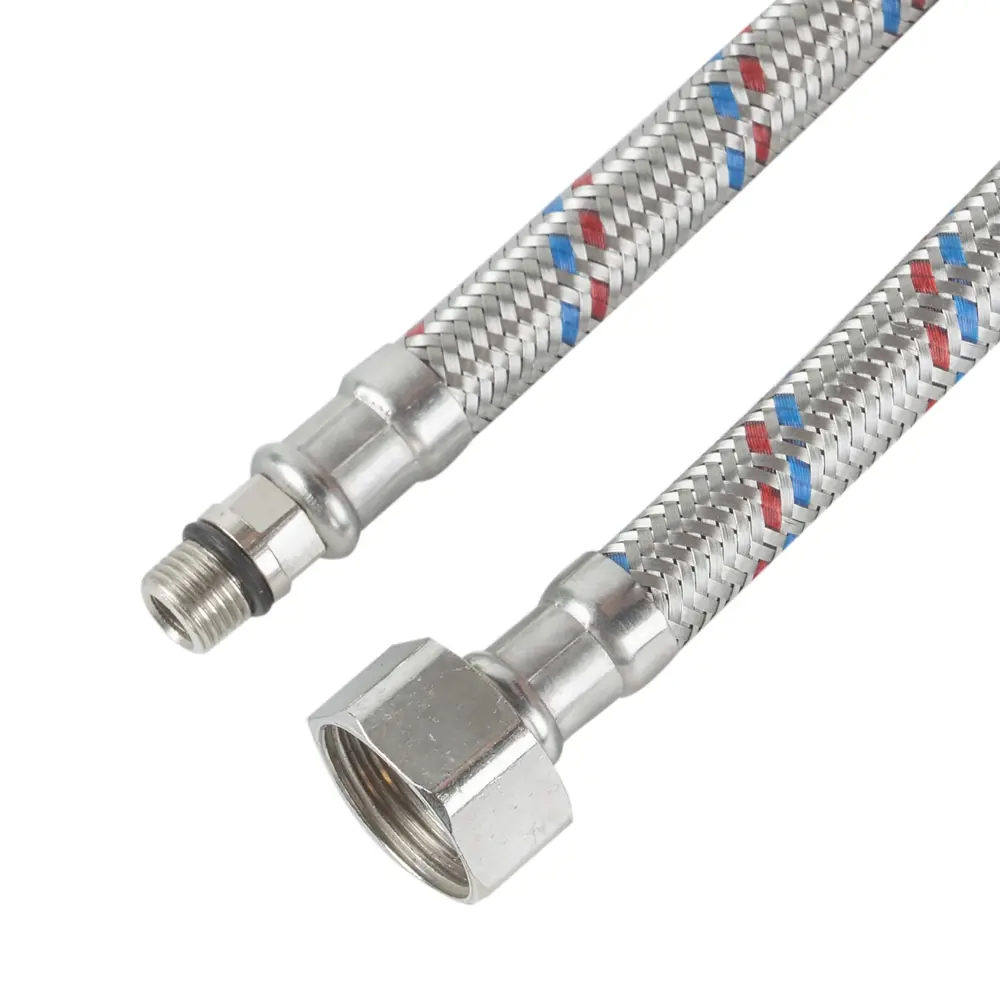 Гибкая подводка для смесителя Кит-Пром 1/2"xM10-18 гайка - штуцер 100 см 14349684 STLM-2025612  - Вид №1