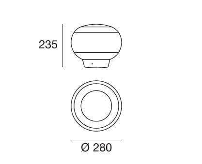 Светодиодная настольная лампа из дутого стекла Stilnovo la Mariée ARCH-00130100 - Вид №7