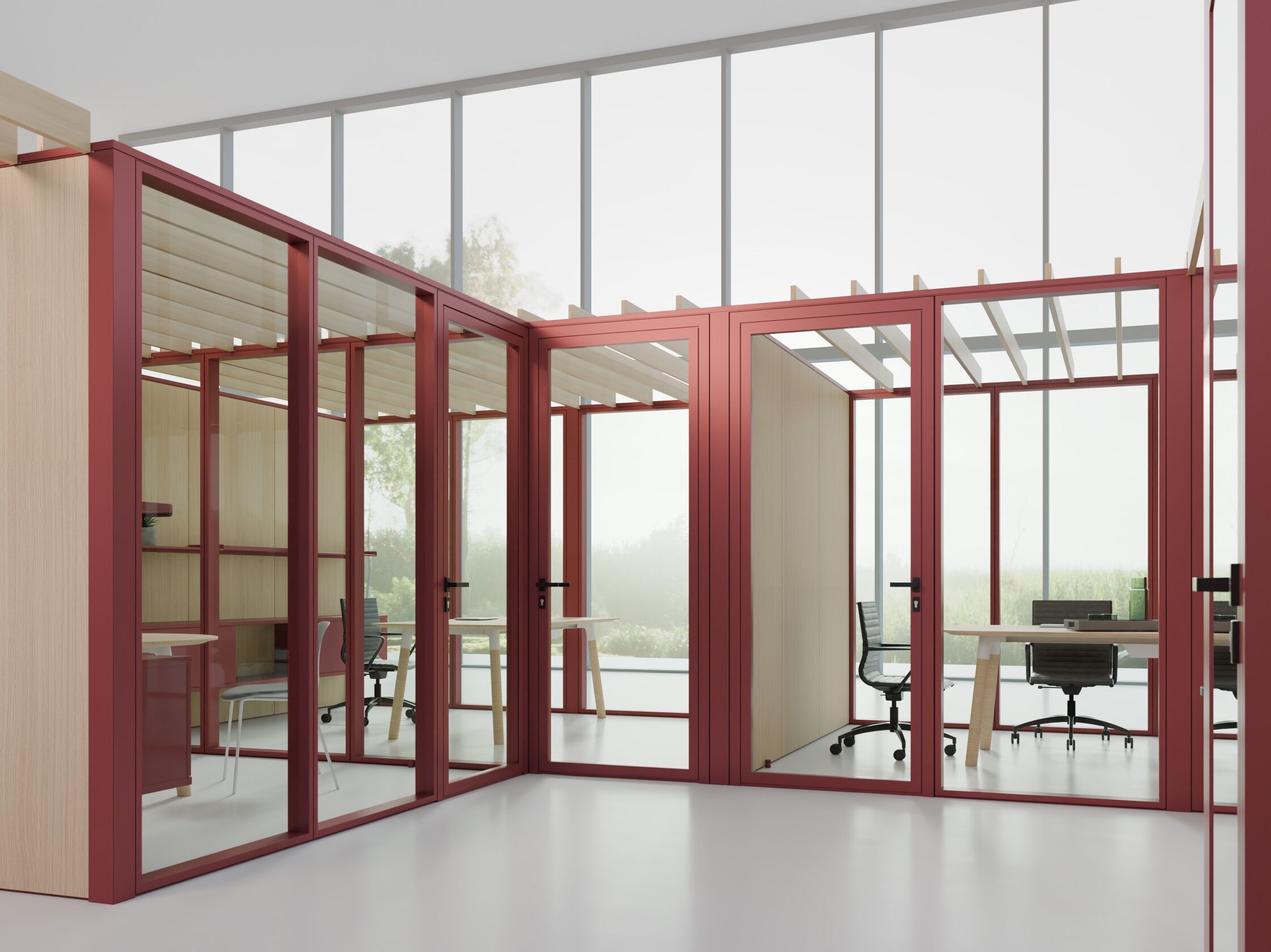 Офисная стеклянная подвижная стена FANTONI TM ARCH-00023654