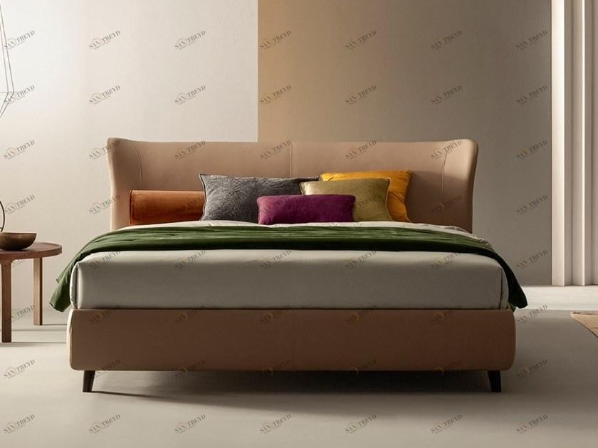 Twils Двуспальная кровать с мягким изголовьем Calvin sun-id-1398015