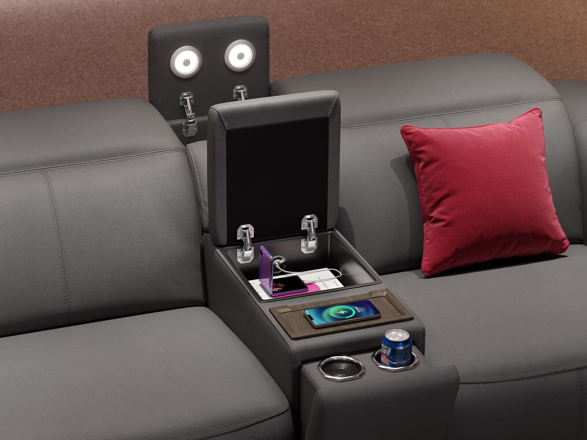 3-местный кожаный диван Sofanella тысячное кино ARCH-00117253 - Вид №3