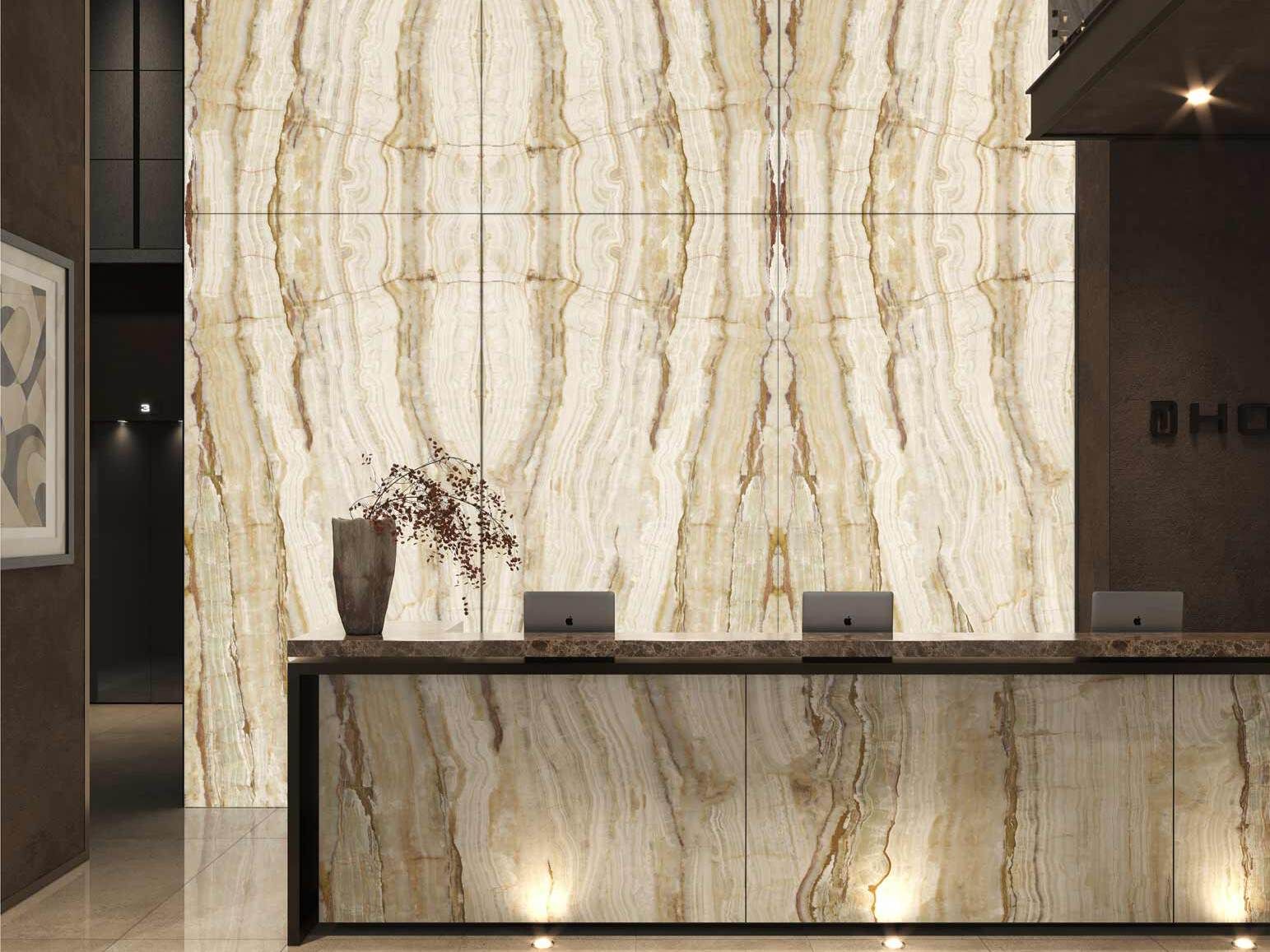 Декоративная панель из алюминия, стекла или ПММА Tecnografica большой мрамор ARCH-00055927