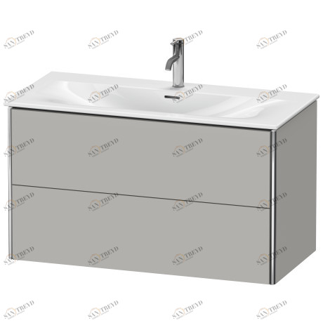 XS432500707 XSquare Тумбочка подвесная Бетонно-серый матовый декор Duravit