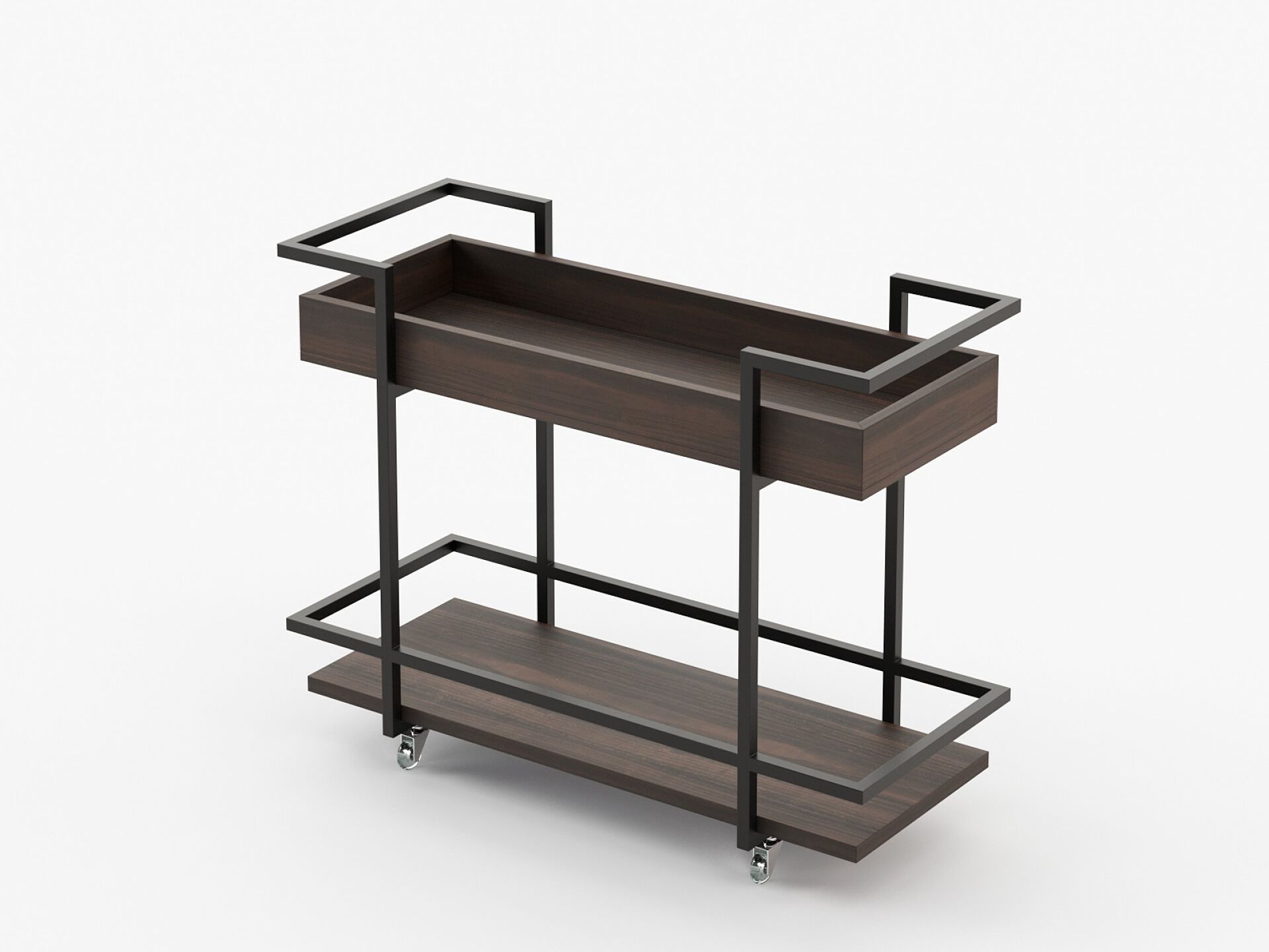 Деревянная тележка для еды Laskasas JANICE ARCH-00096535 - Вид №2