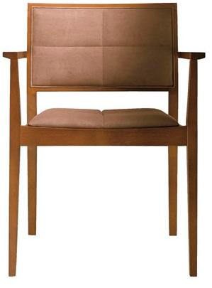 Andreu World Стул из бука с подлокотниками Manila So2033 - Вид №9