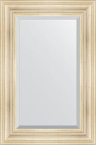 BY 3419 Зеркало с фацетом в багетной раме - травленое серебро 99 mm EVOFORM Exclusive