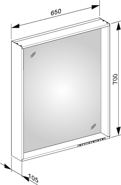 33098ZZ1003 Зеркало с подсветкой KEUCO Plan - Вид №14