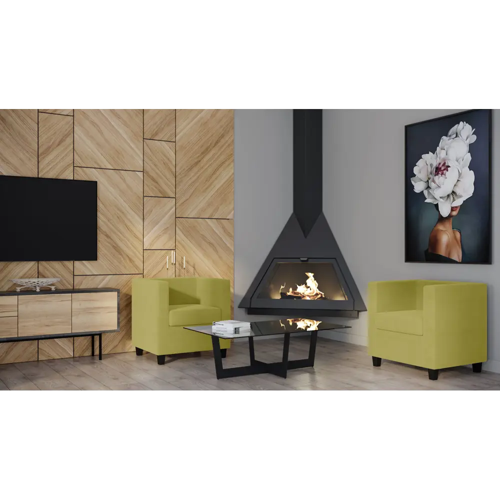 Кресло полиэстер Seasons Корса 73x65x73 см цвет желтый 85151538 STLM-2027015  - Вид №3
