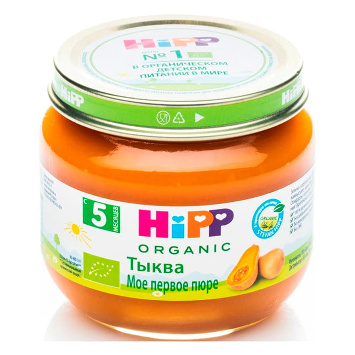 Пюре Тыква с 5 месяцев мое первое пюре HiPP 80 г Santreyd 15706