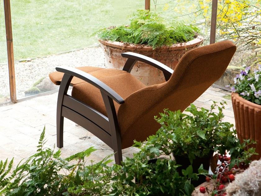 PIAVAL Кресло из ткани в современном стиле с подлокотниками, с подголовником и подставкой для ног Relax compact | health & care 26-63/gp - Вид №6