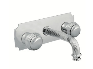 Настенный смеситель для раковины с пластиной