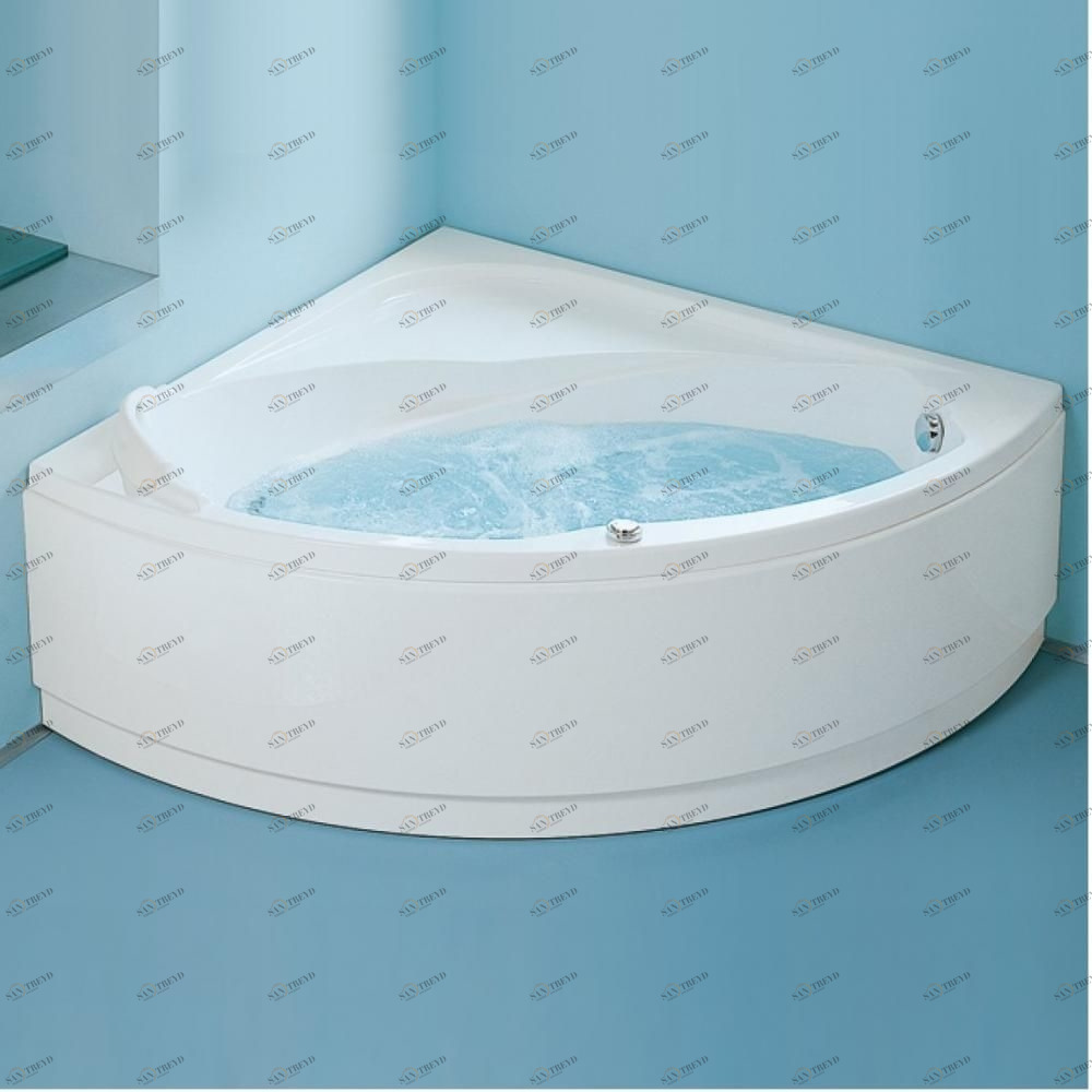 Ванна угловая с гидромассажем Elle 140 см Karolitalia Basic Line BLUBLEUELLE140