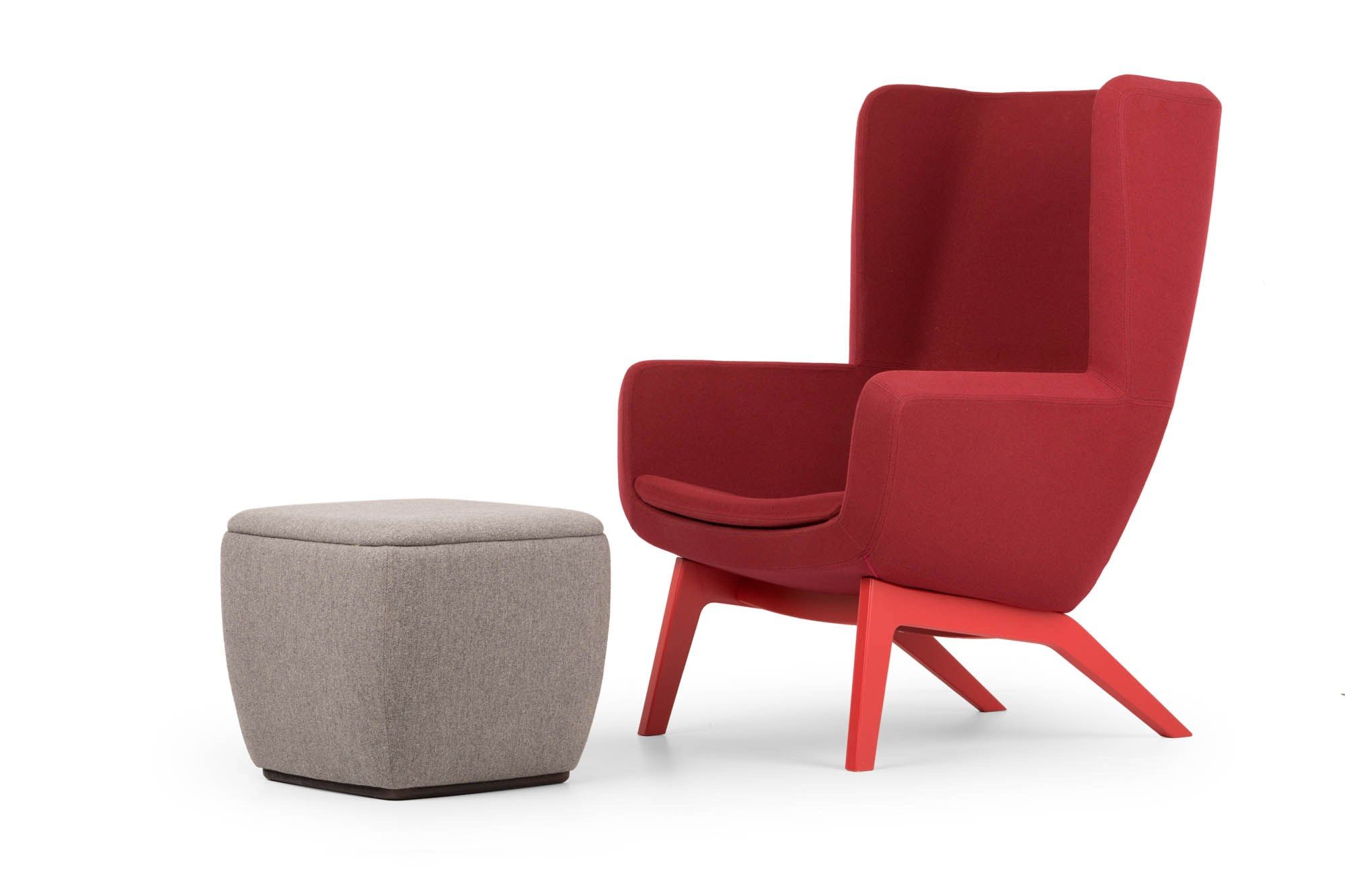 Тканевое кресло с подлокотниками с высокой спинкой True Design Arca ARCH-00046815 - Вид №2