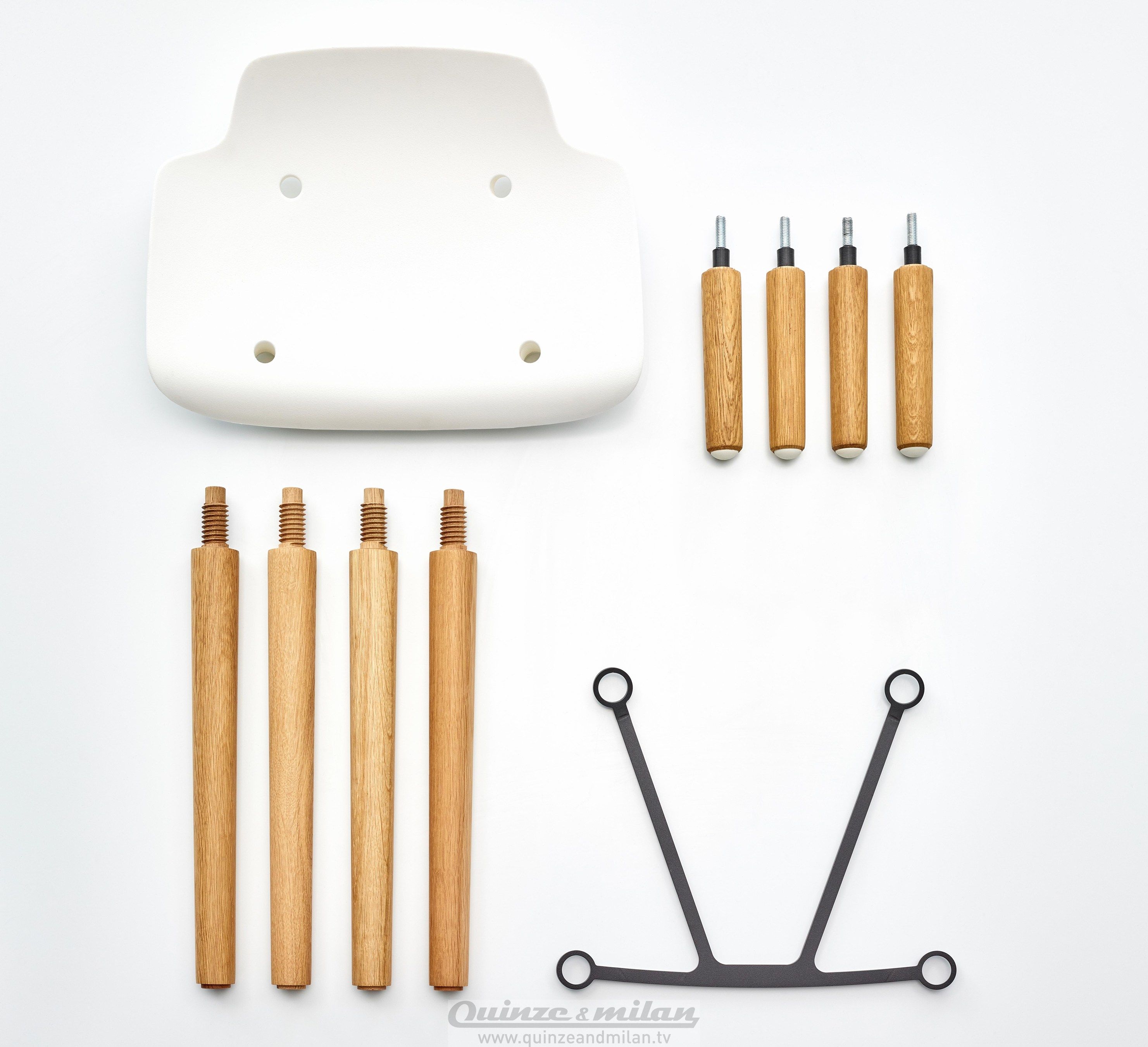 Табурет из дерева и полипропилена Quinze & Milan ARCH-00101580 - Вид №8