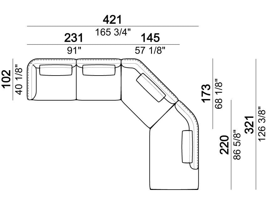 Модульный диван Arketipo SELF CONTROL ARCH-00067338 - Вид №4