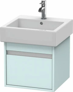 KT668500909 Тумбочка подвесная Ketho #KT6685 450 x 440 мм Светло-голубой матовый декор